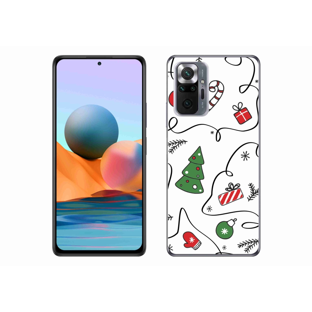 Gelový kryt mmCase na Xiaomi Redmi Note 10 Pro - vánoční motivy