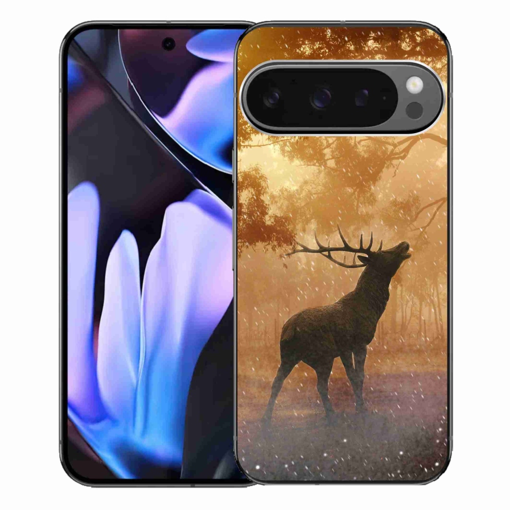 Gelový kryt mmCase na Google Pixel 9 Pro XL - jelen v říji