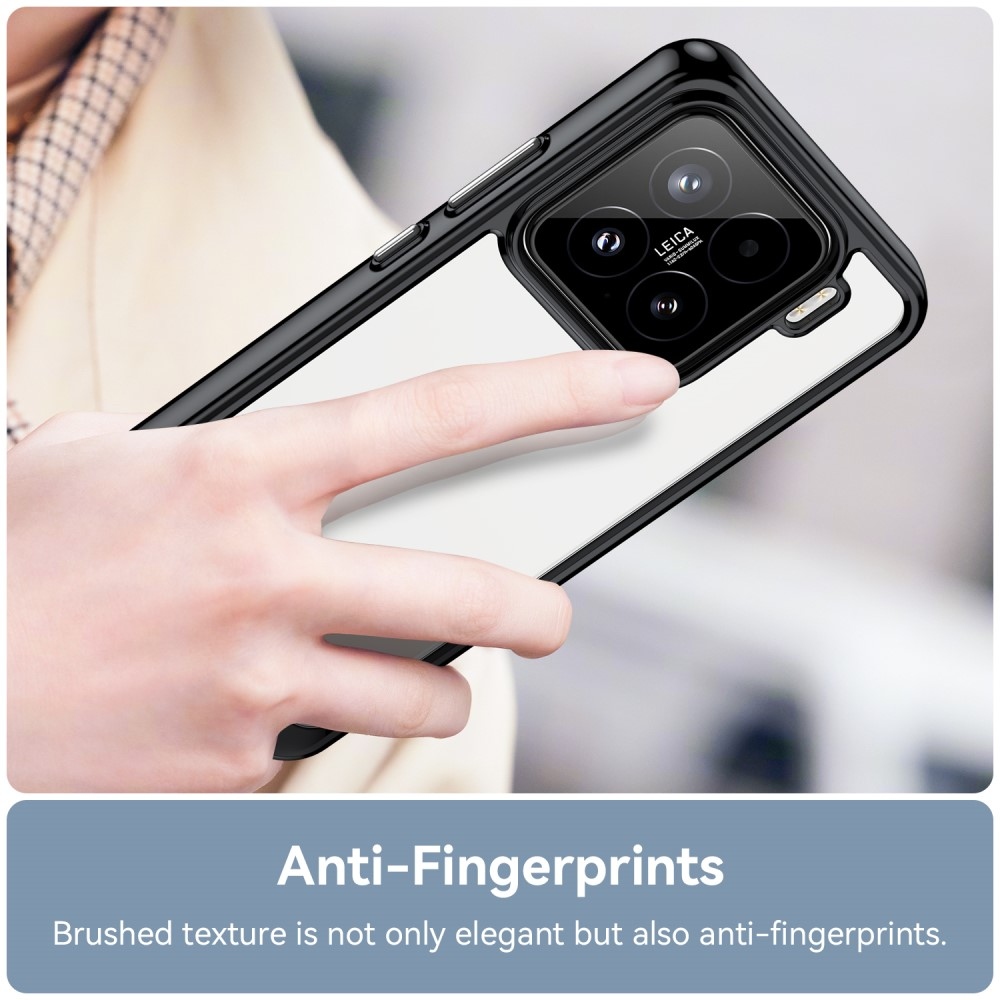 Gelový obal s pevnými zády na Xiaomi 15 - černý