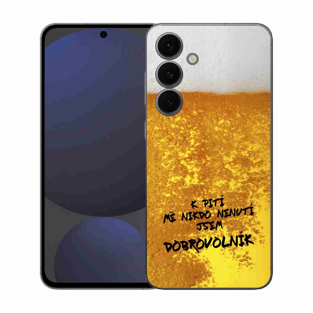 Gelový kryt mmCase na Samsung Galaxy S25 FE - pivní motiv 4