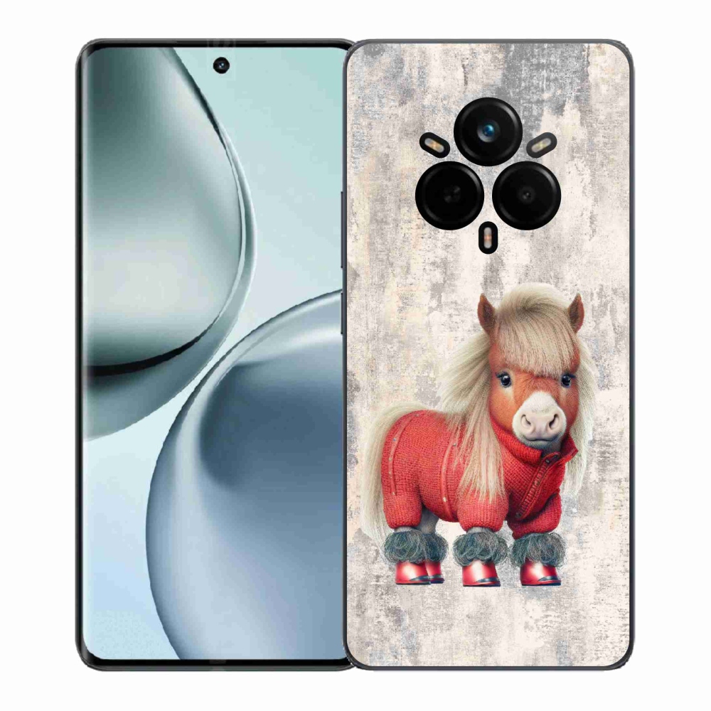Gelový kryt mmCase na Realme 14 Pro+ 5G - poník ve svetru