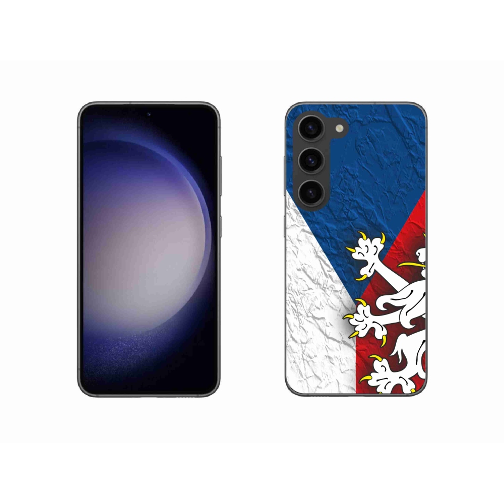 Gelový kryt mmCase na Samsung Galaxy S23 5G - česká vlajka 1