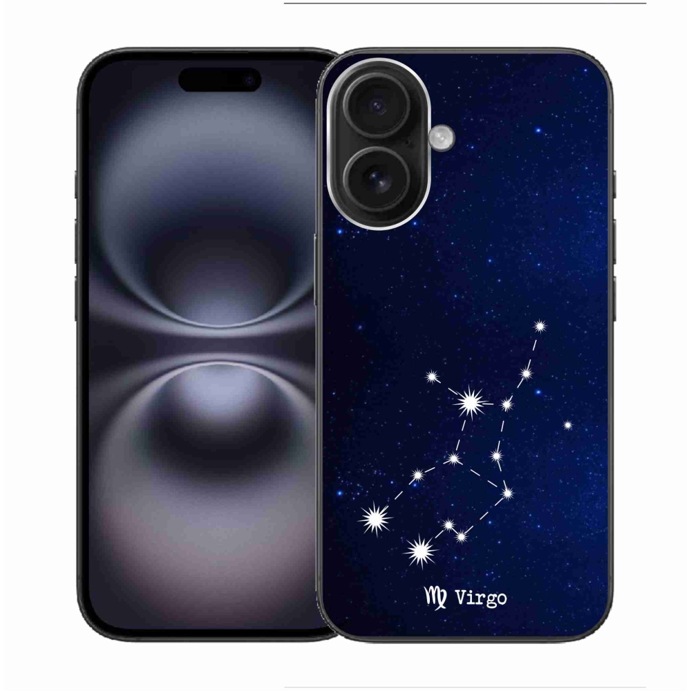 Gelový kryt mmCase na iPhone 16 - souhvězdí Panny