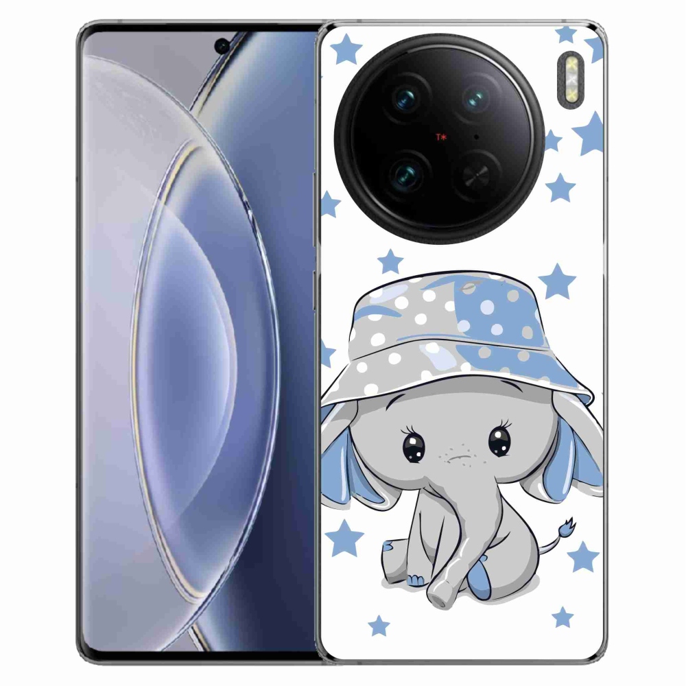 Gelový kryt mmCase na Vivo X90 Pro - modrý slon