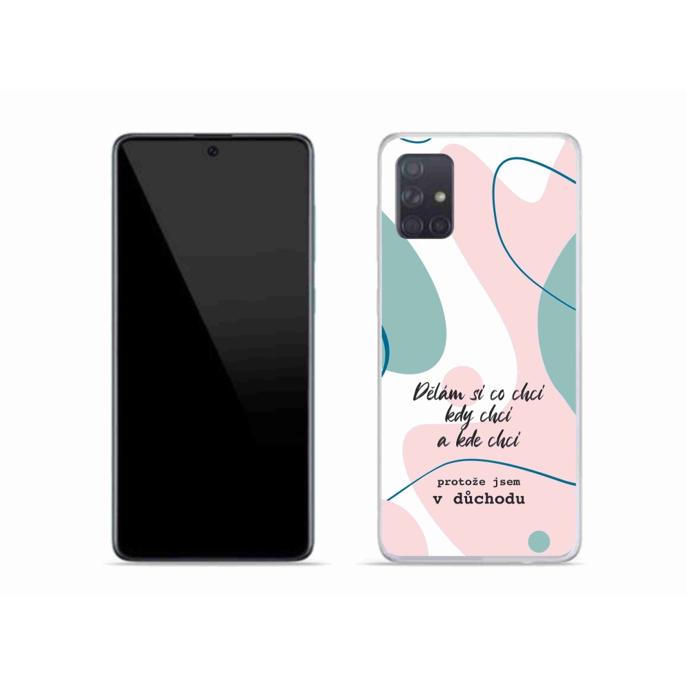 Gelový kryt mmCase na Samsung Galaxy A51 - vtipný text 10 bílé pozadí