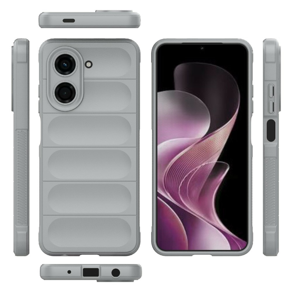 Rugg odolný gelový obal na Xiaomi Redmi A5 (171.7x77.8x8.3mm) - světlešedý