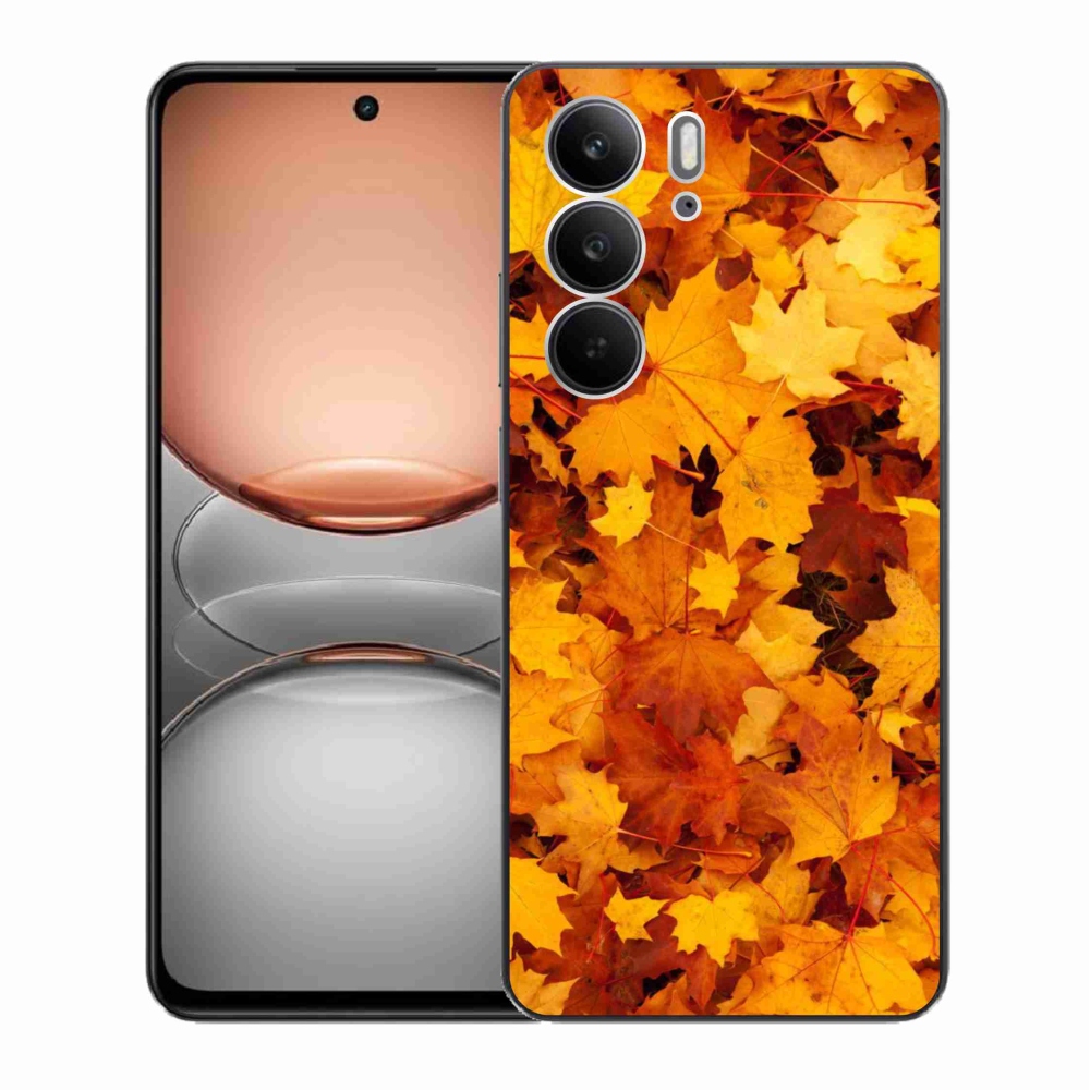 Gelový kryt mmCase na Realme C75 - javorové listy