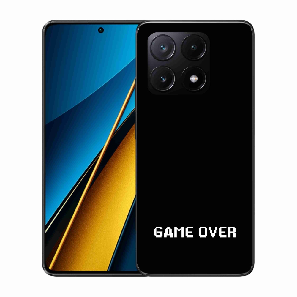 Gelový kryt mmCase na Xiaomi Poco X6 Pro 5G - game over černé pozadí