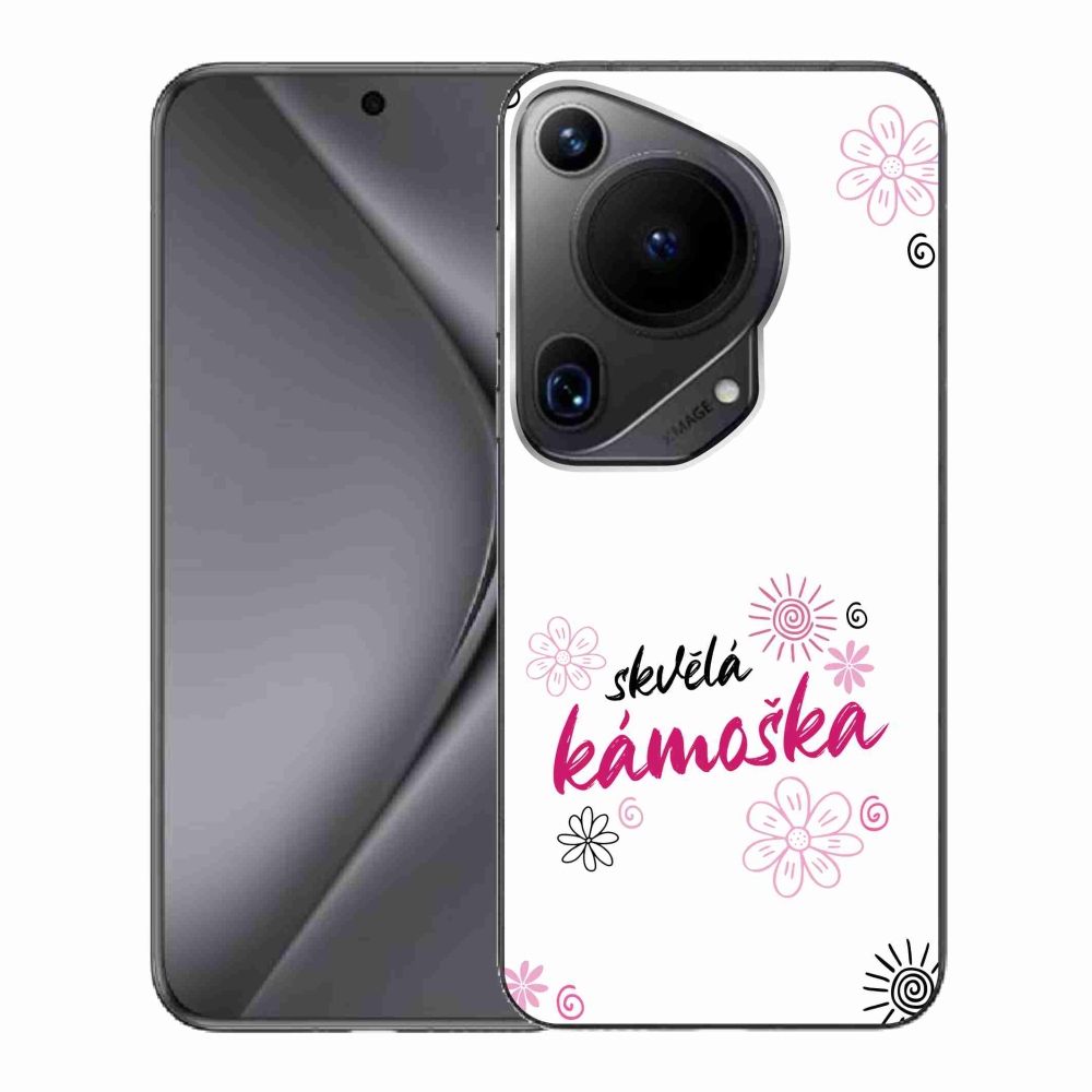 Gelový kryt mmCase na Huawei Pura 70 Ultra - skvělá kámoška bílé pozadí