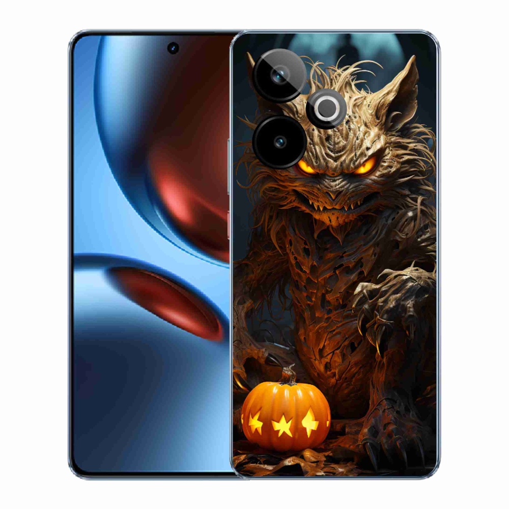 Gelový kryt mmCase na Realme GT 7 5G/GT 7T 5G - halloweenská příšera