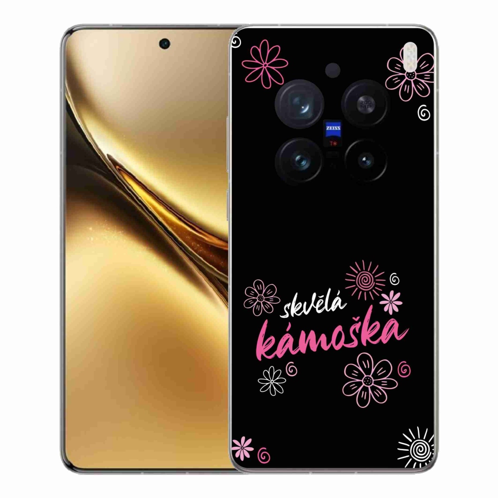 Gelový kryt mmCase na Vivo X200 Pro 5G - skvělá kámoška černé pozadí