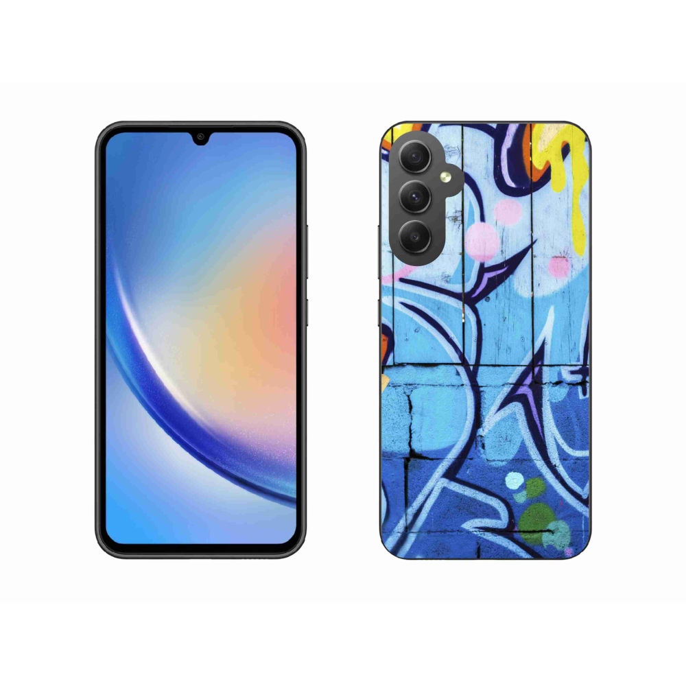 Gelový kryt mmCase na Samsung Galaxy A34 5G - graffiti