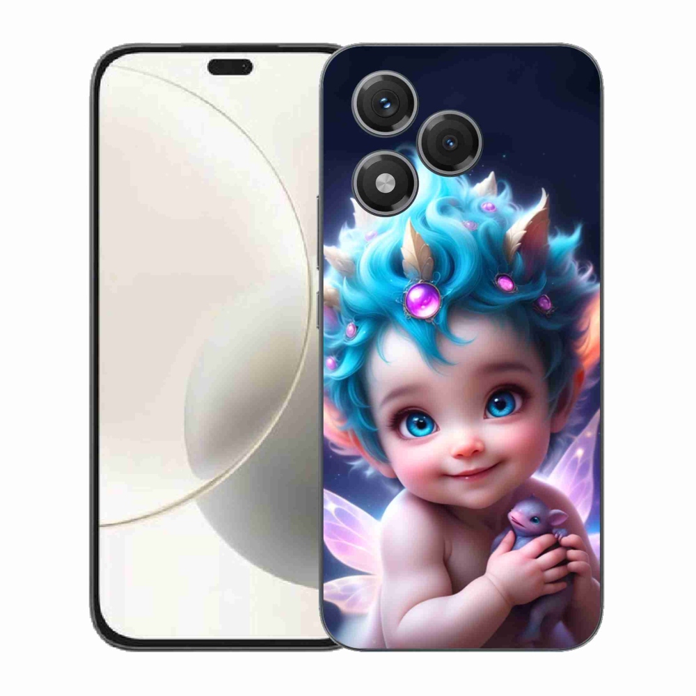 Gelový kryt mmCase na Honor 400 Lite - dítě s motýlími křídly