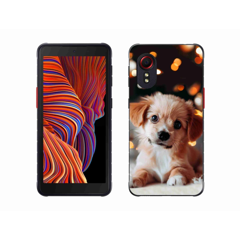 Gelový kryt mmCase na Samsung Galaxy Xcover 5 - štěňátko