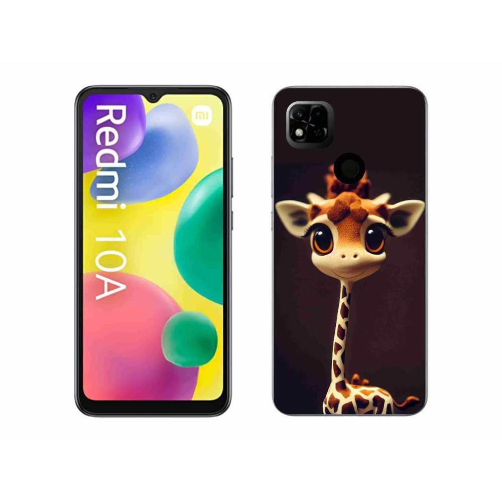 Gelový kryt mmCase na Xiaomi Redmi 10A - malá žirafa