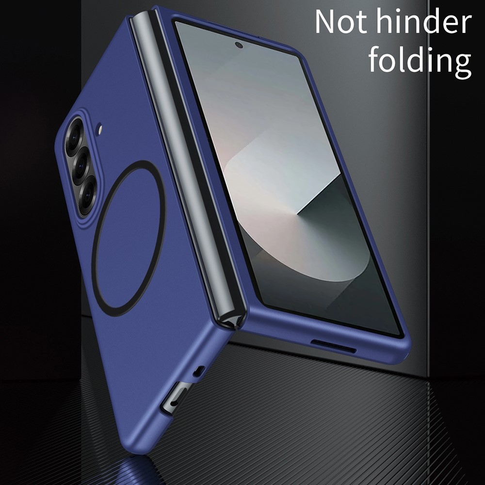 Touch matný plastový obal s MagSafe na Samsung Galaxy Z Fold7 5G - modrý