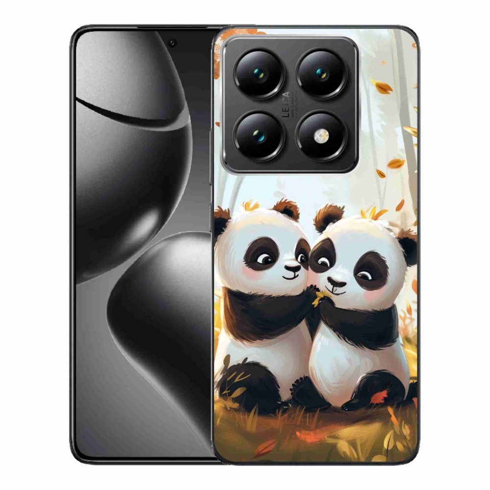 Gelový kryt mmCase na Xiaomi 14T Pro - pandy