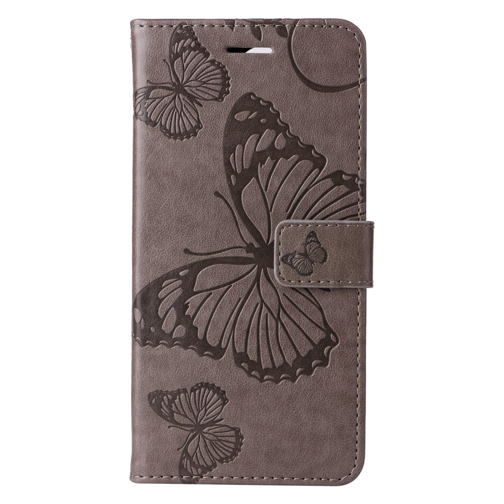 Big Butterfly knížkové pouzdro na Samsung Galaxy S25 - šedé