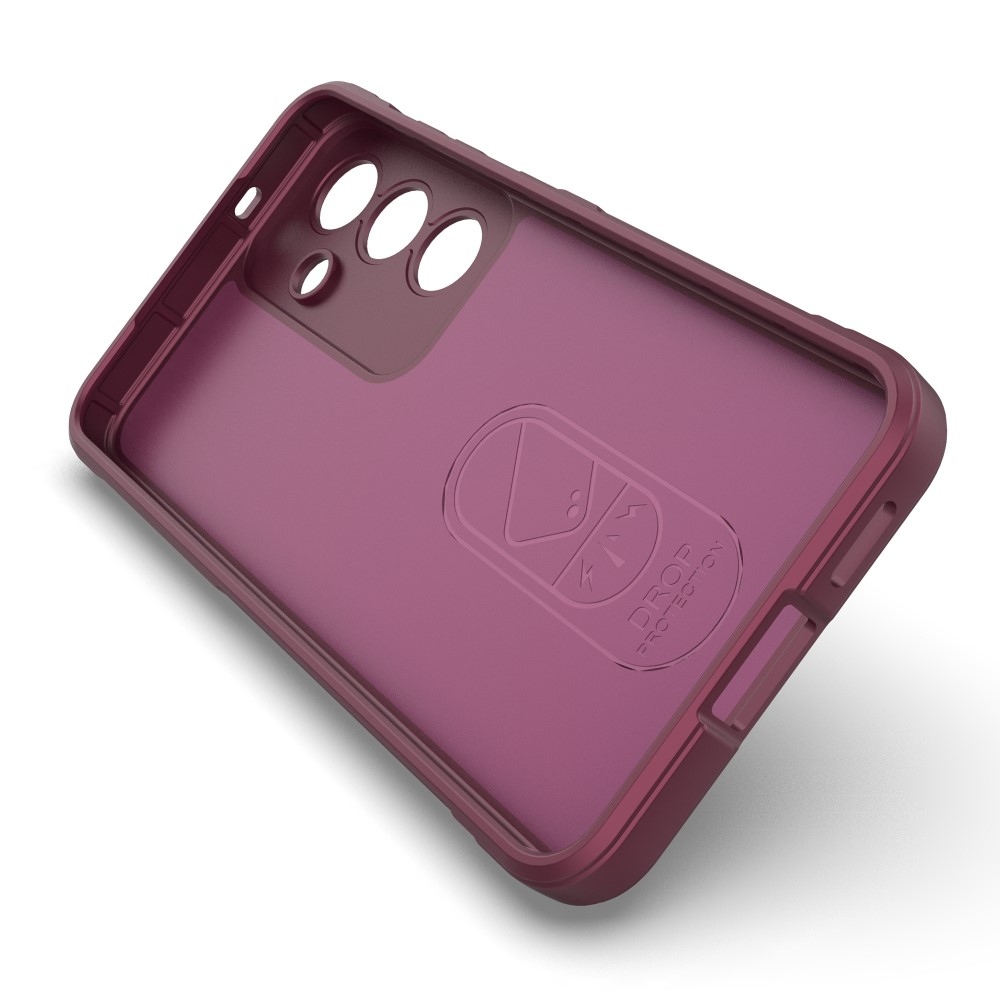 Rugg odolný gelový obal na Samsung Galaxy S25+ - vínový