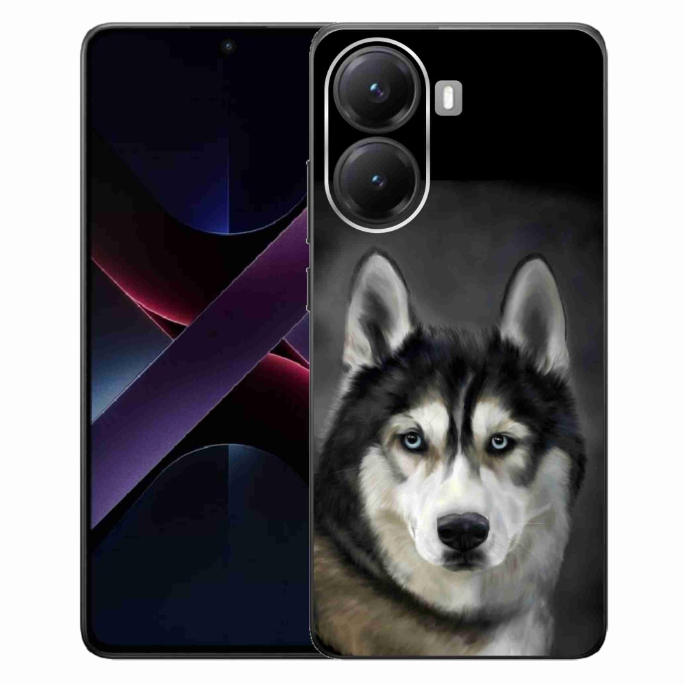 Gelový kryt mmCase na Xiaomi Poco X7 Pro 5G - husky