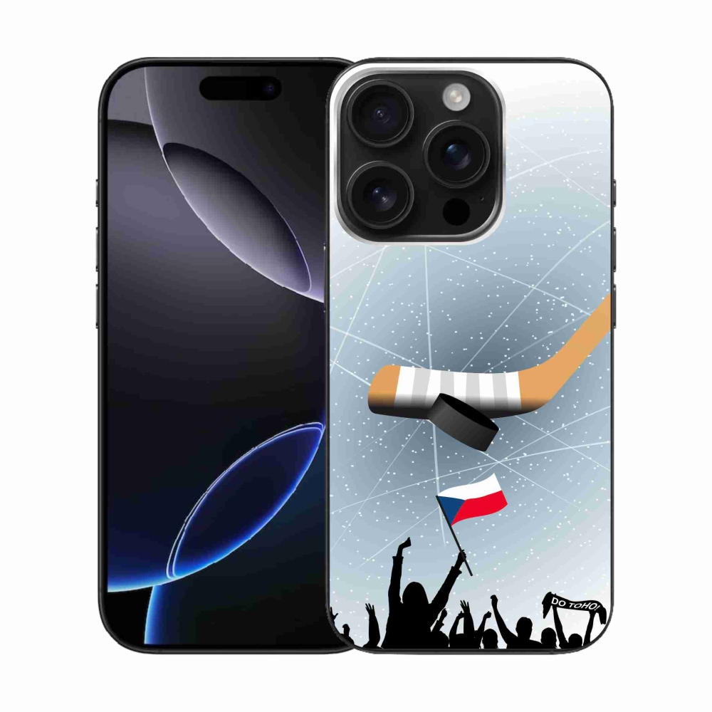 Gelový kryt mmCase na iPhone 16 Pro - fanoušci hokeje