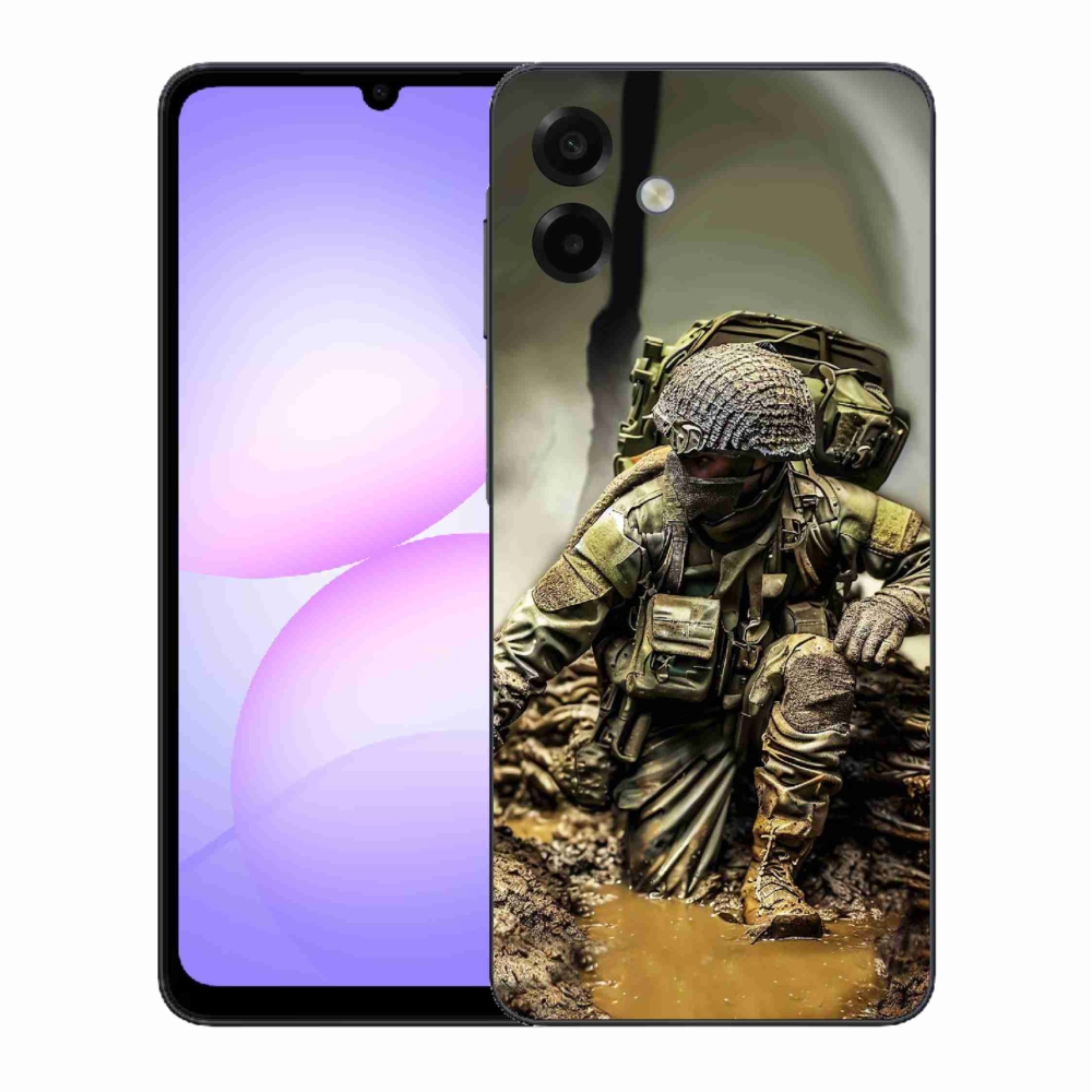 Gelový kryt mmCase na Samsung Galaxy A07 4G - voják