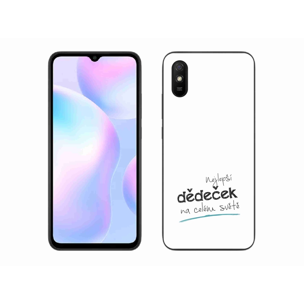 Gelový kryt mmCase na Xiaomi Redmi 9AT - nejlepší dědeček 3 bílé pozadí