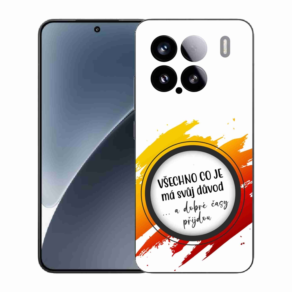 Gelový kryt mmCase na Xiaomi 15 - citát 3 bílé pozadí