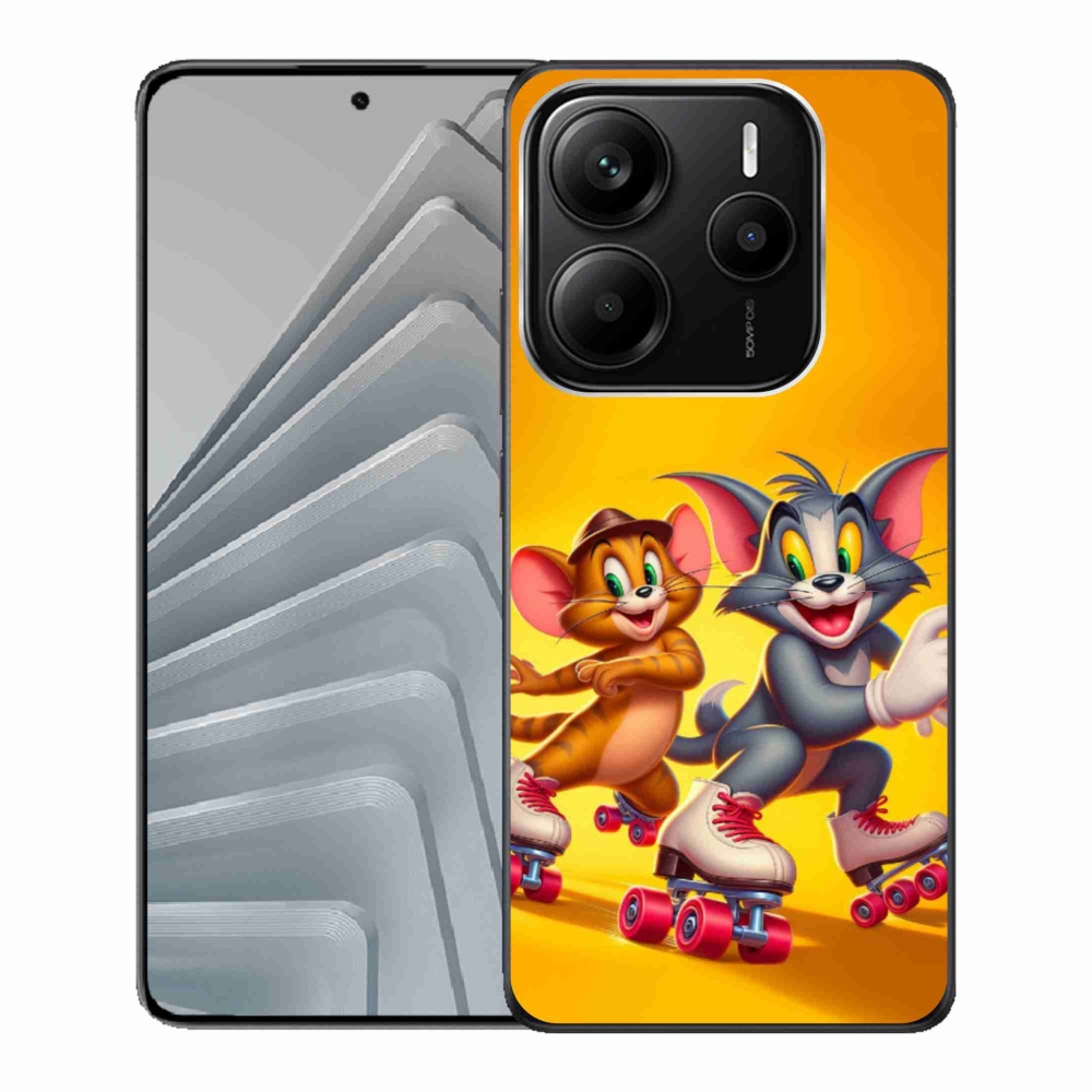 Gelový kryt mmCase na Xiaomi Redmi Note 14 5G - tom a jerry