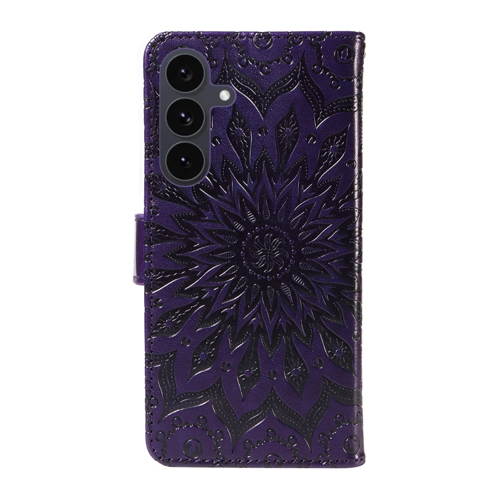 Sunflower knížkové pouzdro na Samsung Galaxy S25 FE - fialové