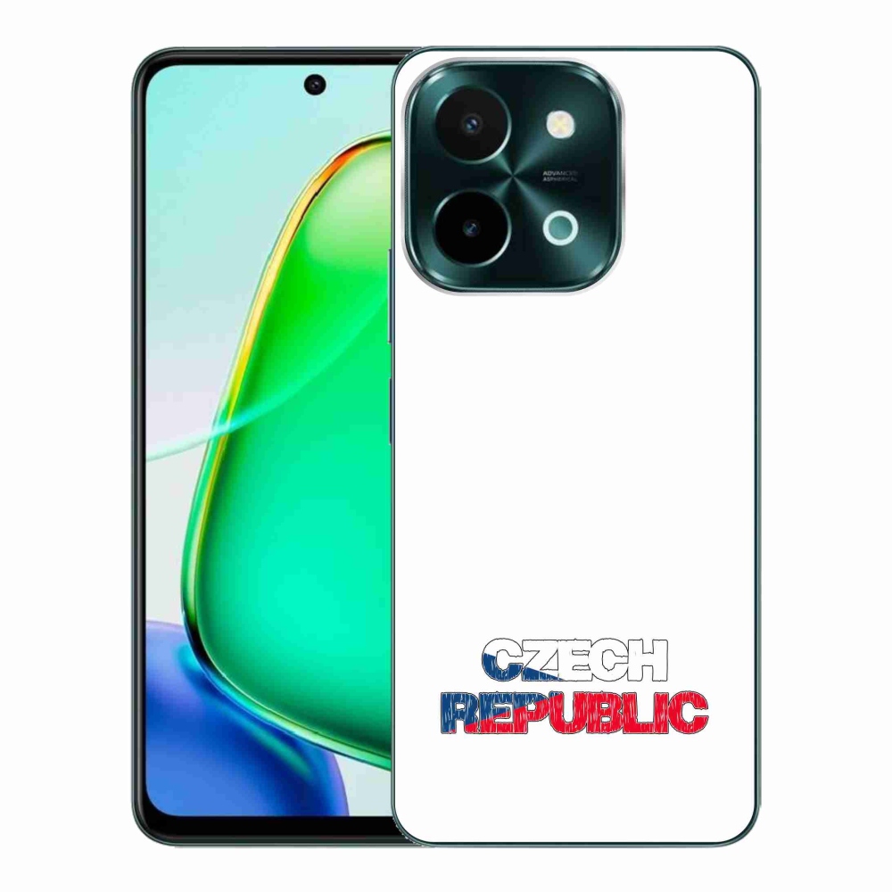 Gelový kryt mmCase na Vivo Y28 - Czech Republic bílé pozadí