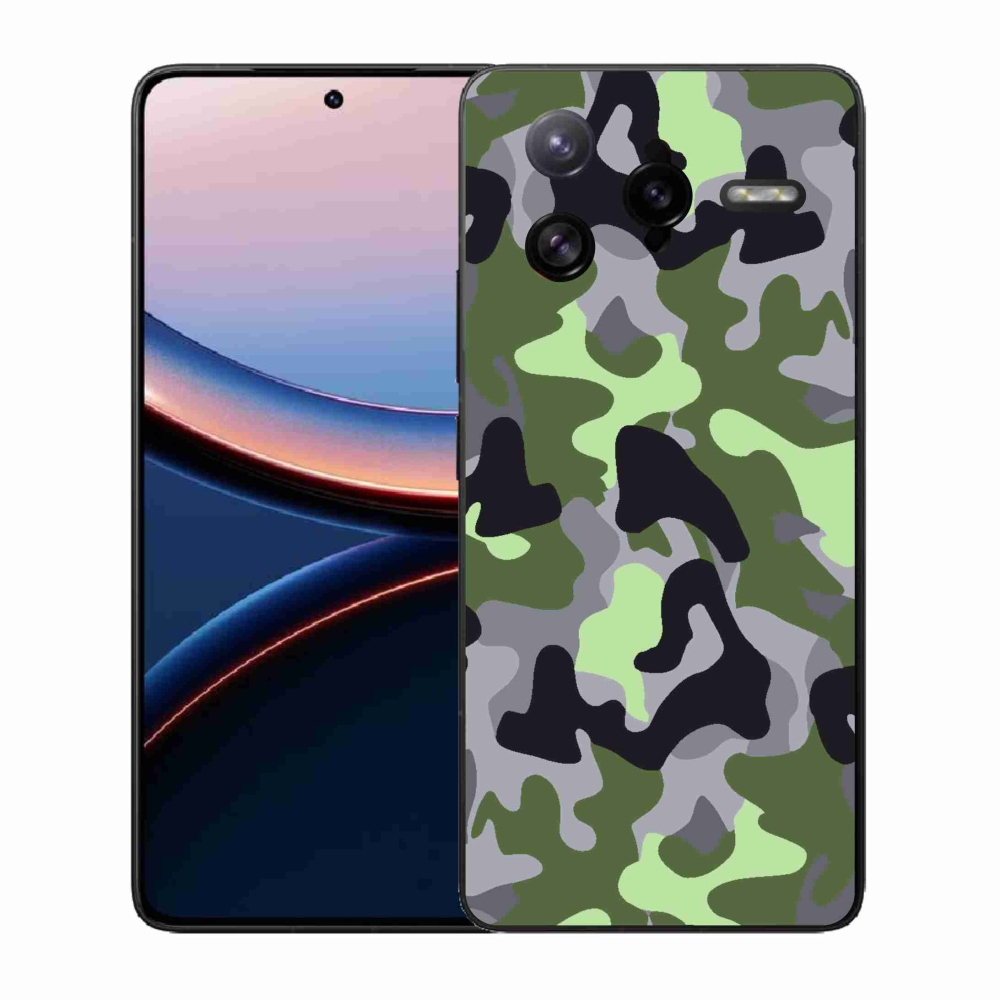 Gelový kryt mmCase na Xiaomi Poco F7 Ultra - maskáčový vzor 7