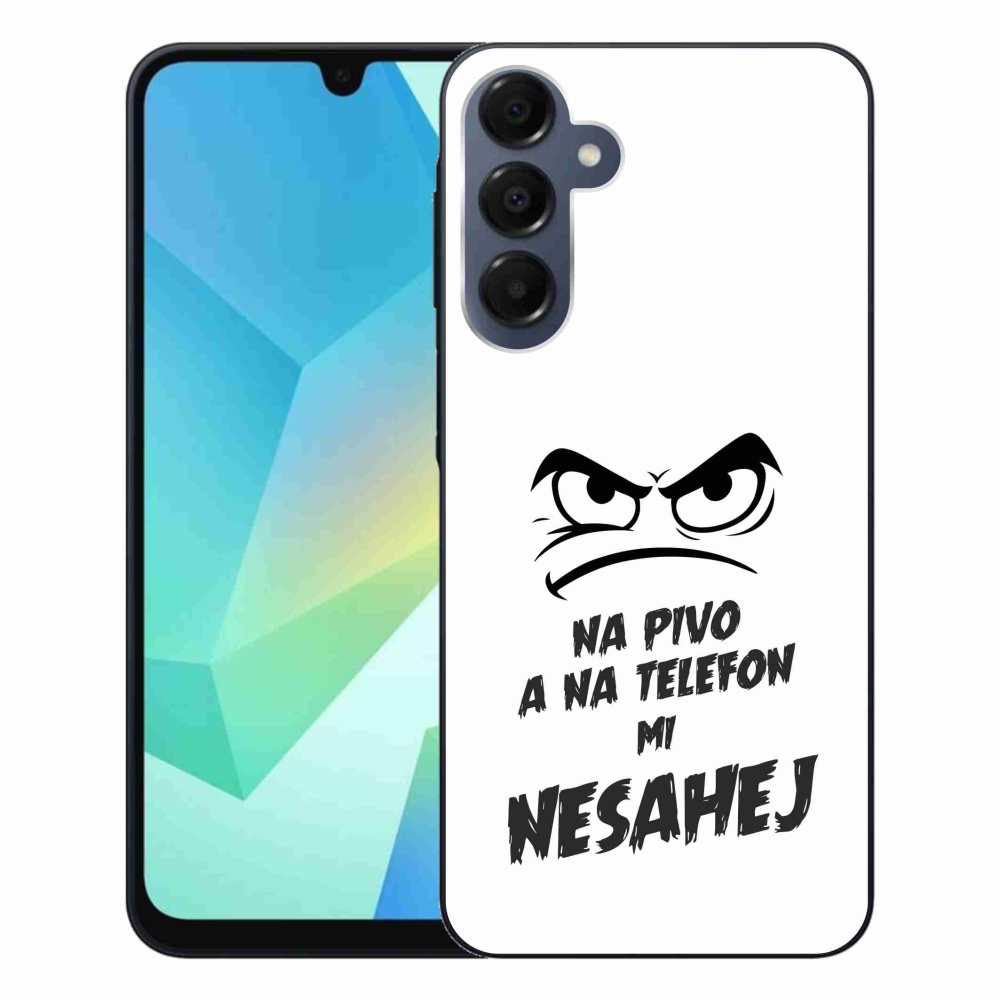 Gelový kryt mmCase na Samsung Galaxy A16 4G/5G - pivní motiv 2 bílé pozadí
