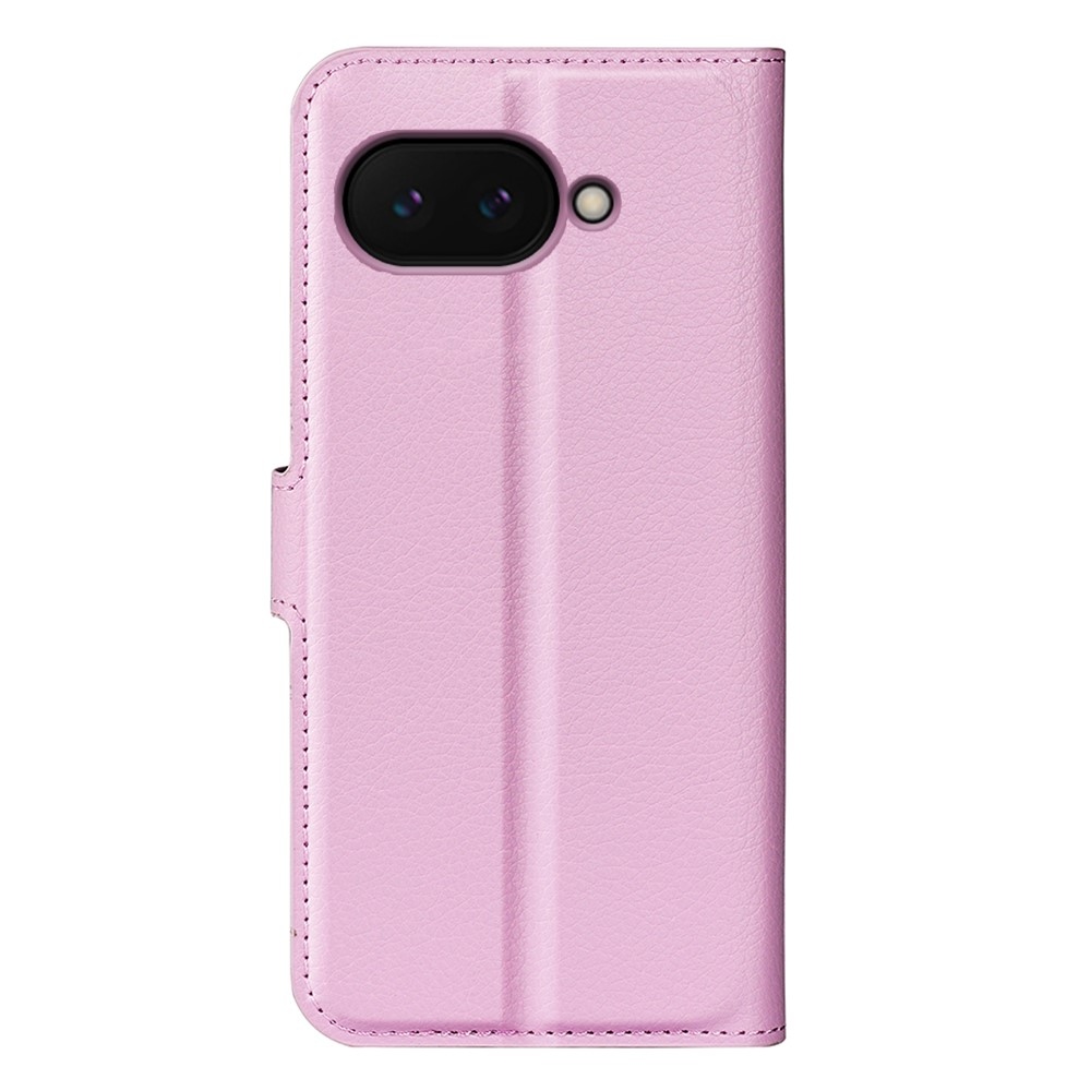 Litchi knížkové pouzdro na Google Pixel 9a - růžové