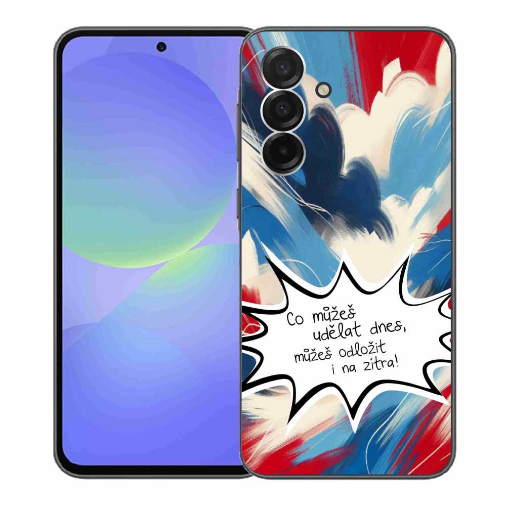 Gelový kryt mmCase na Samsung Galaxy A36 5G - vtipný text 9 bílé pozadí
