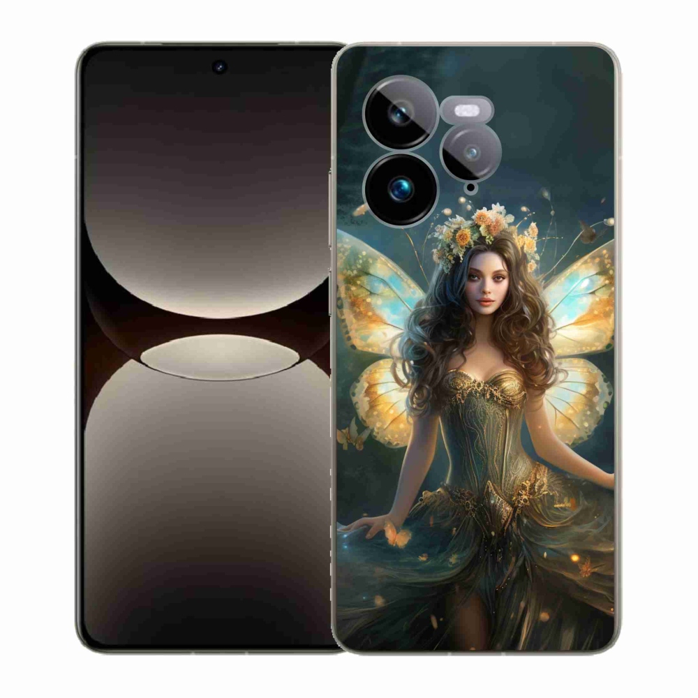 Gelový kryt mmCase na Realme GT 7 Pro 5G - motýlí žena
