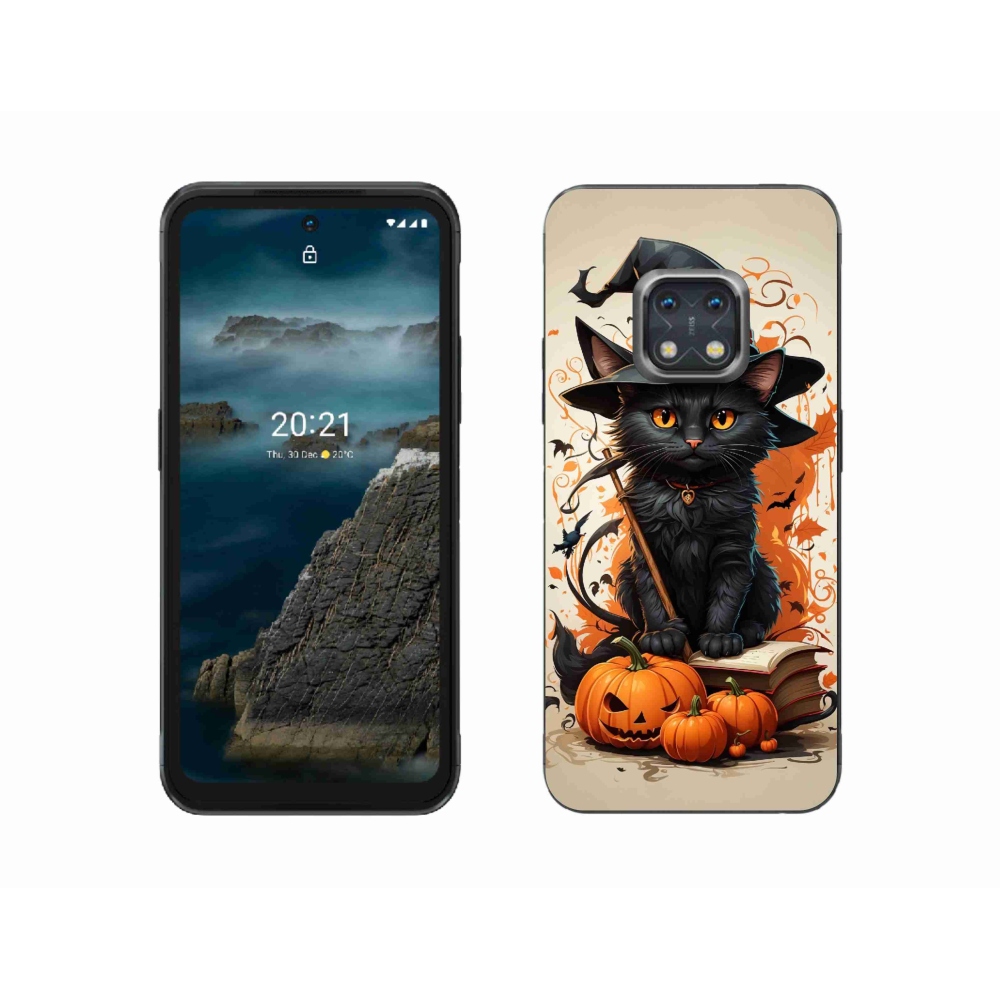 Gelový kryt mmCase na Nokia XR20 - kocour čaroděj