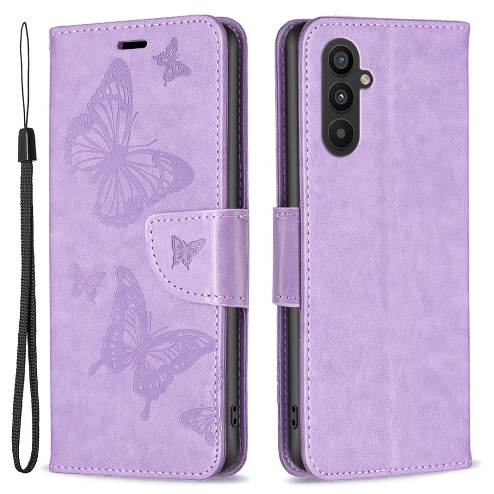 Butterfly knížkové pouzdro na Samsung Galaxy A25 5G - fialové