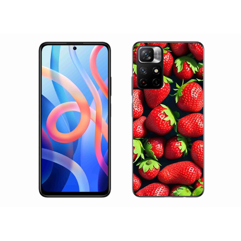 Gelový kryt mmCase na Xiaomi Redmi Note 11S 5G - jahody