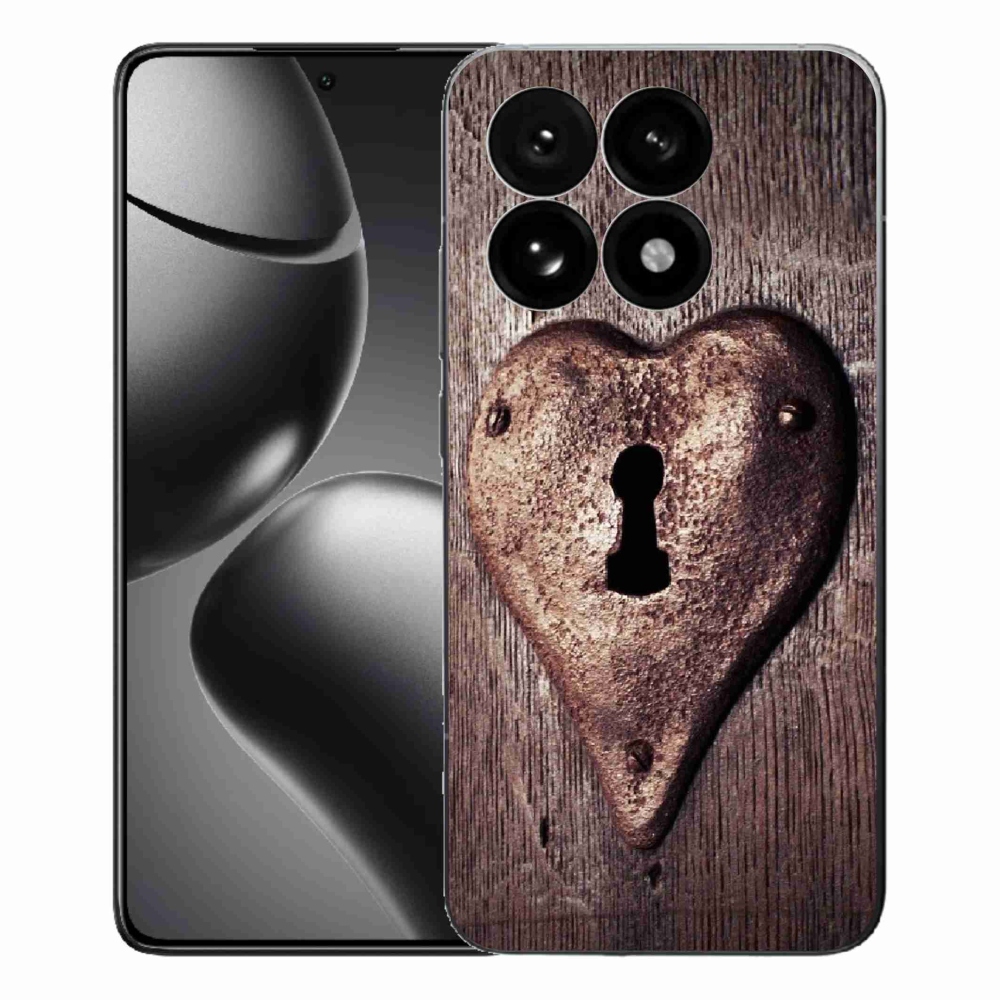 Gelový kryt mmCase na Xiaomi 15T - zámek ve tvaru srdce
