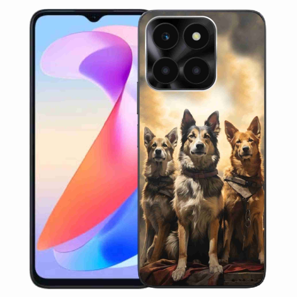Gelový kryt mmCase na Honor X6a - tři psi