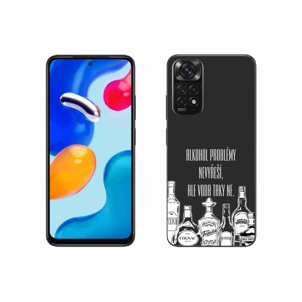 Gelový kryt mmCase na Xiaomi Redmi Note 11S 4G - vtipný text černé pozadí