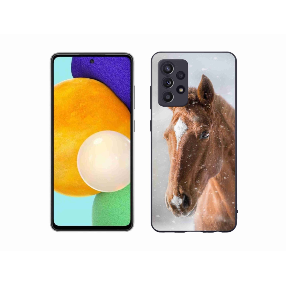 Gelový kryt mmCase na Samsung Galaxy A52/A52 5G - hnědý kůň 2