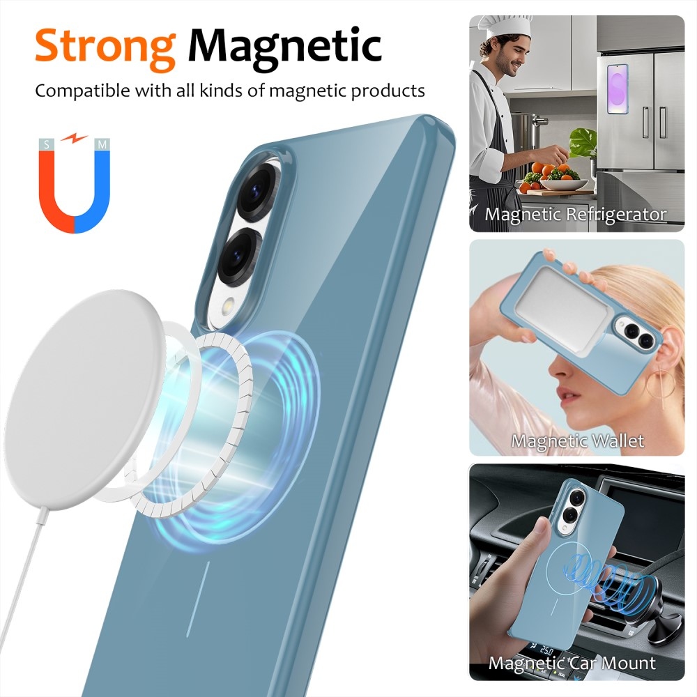 Carry gelový obal s MagSafe na Samsung Galaxy S25 Edge - modrý