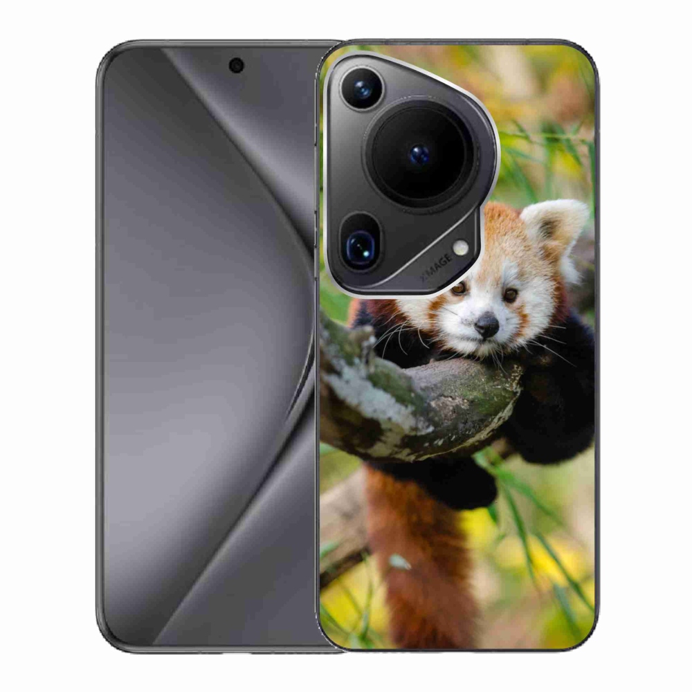 Gelový kryt mmCase na Huawei Pura 70 Ultra - panda červená