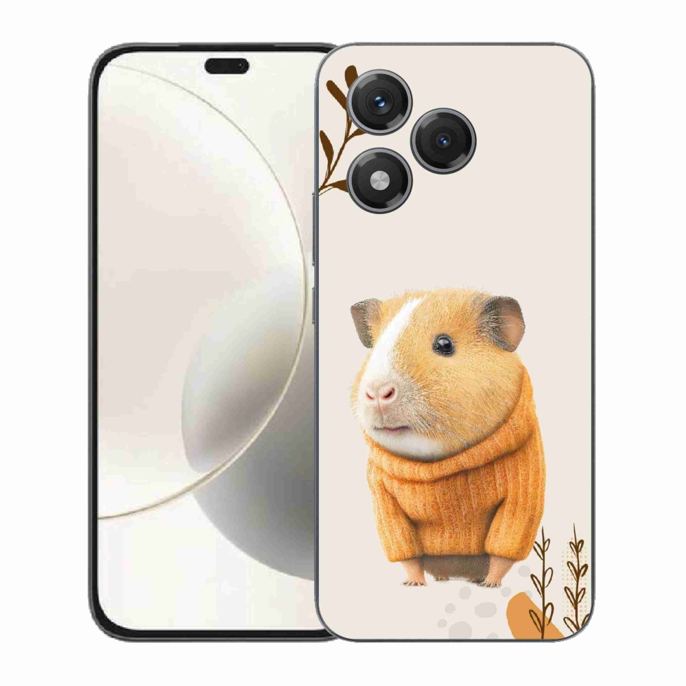 Gelový kryt mmCase na Honor 400 Lite - morče ve svetru