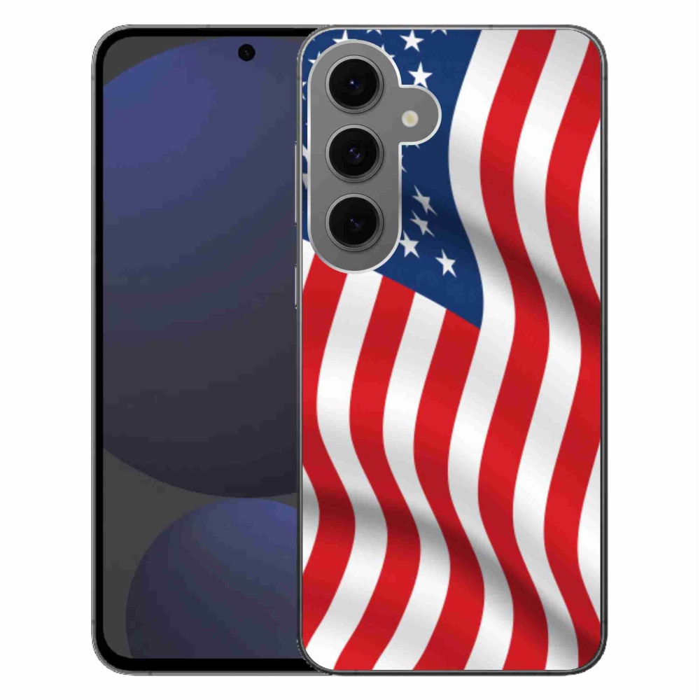 Gelový kryt mmCase na Samsung Galaxy S24 FE - USA vlajka