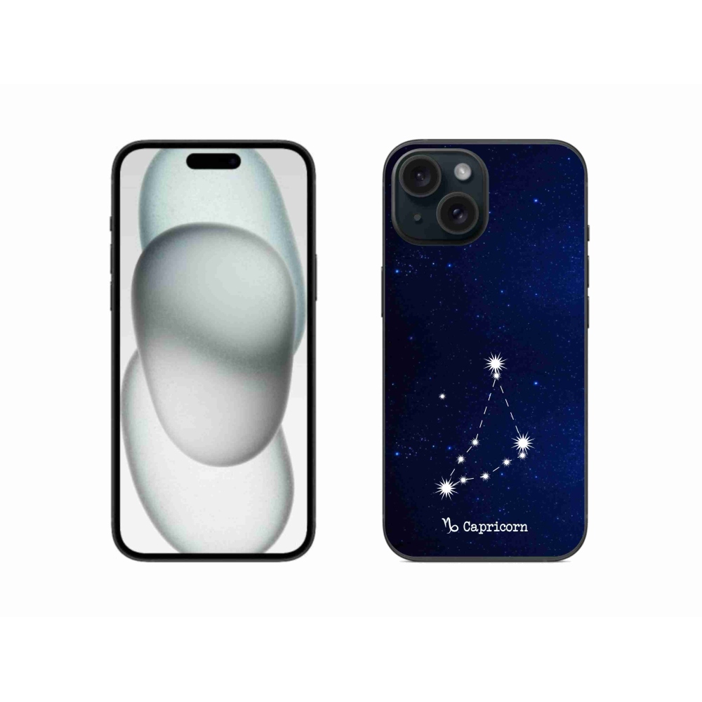 Gelový kryt mmCase na iPhone 15 - souhvězdí Kozoroha