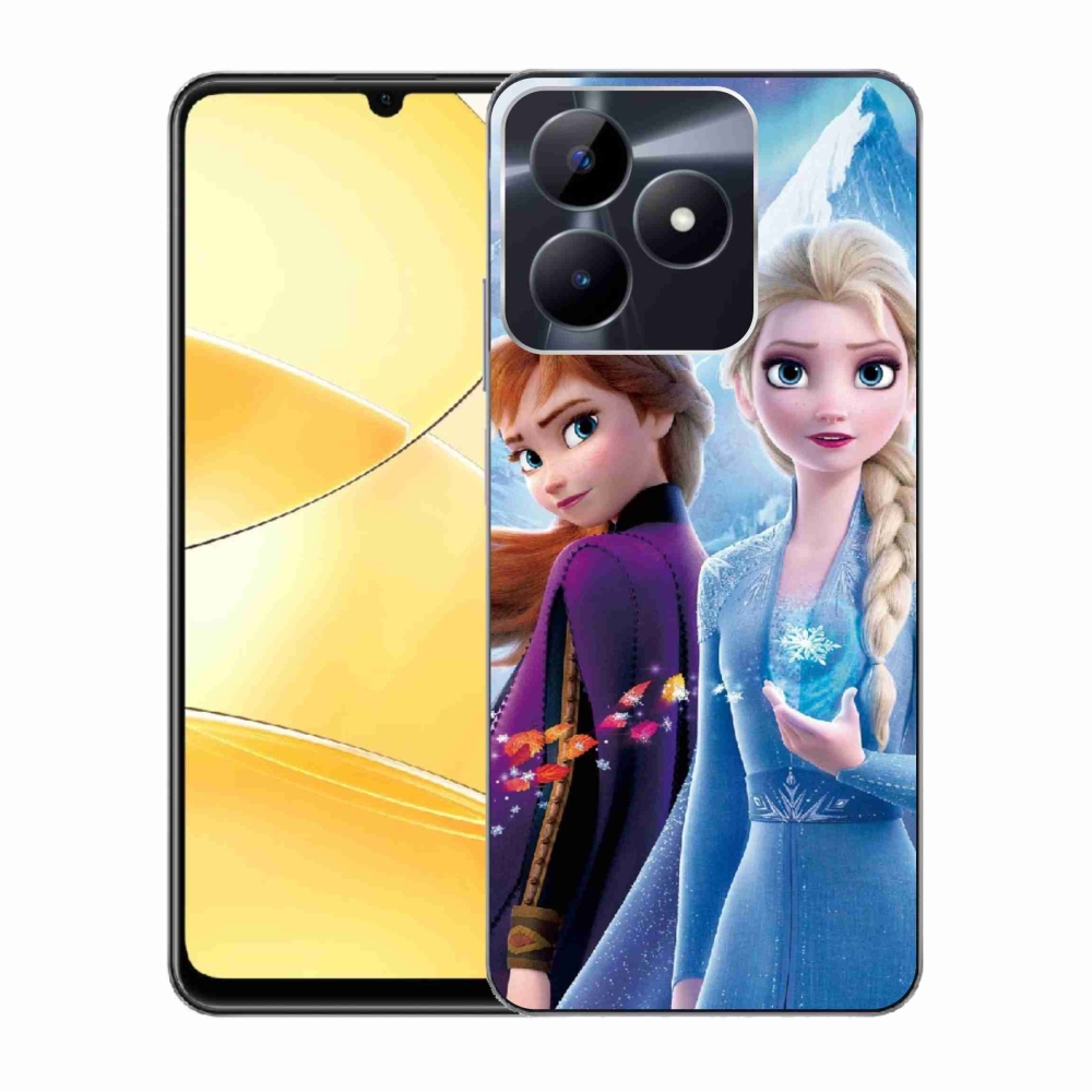 Gelový kryt mmCase na Realme C51/C53 - ledové království 3