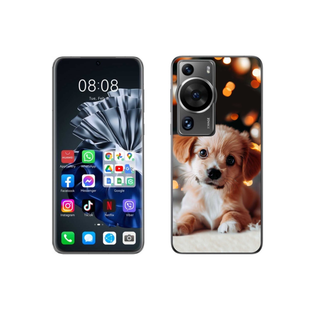 Gelový kryt mmCase na Huawei P60 Pro - štěňátko